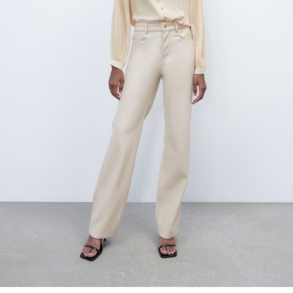 Zara leather pants